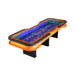 Cracklin' Casino 8-foot air hockey table with orange frame and blue playing surface on a white background
