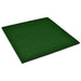 Green square mat on a white background
