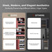 Comparison of wine and cigar storage units with 'Ours' on the left and 'Others' on the right.