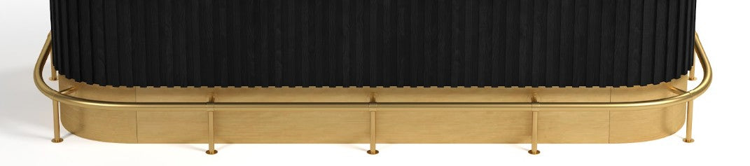 RAM Game Room Prohibition Series 84" Footrail