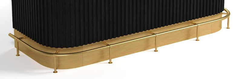 RAM Game Room Prohibition Series 84" Footrail