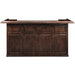 Dark wooden bar cabinet on a white background