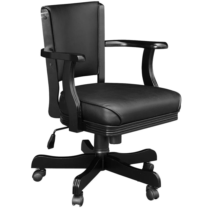Black office chair on a white background