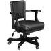 Black office chair on a white background