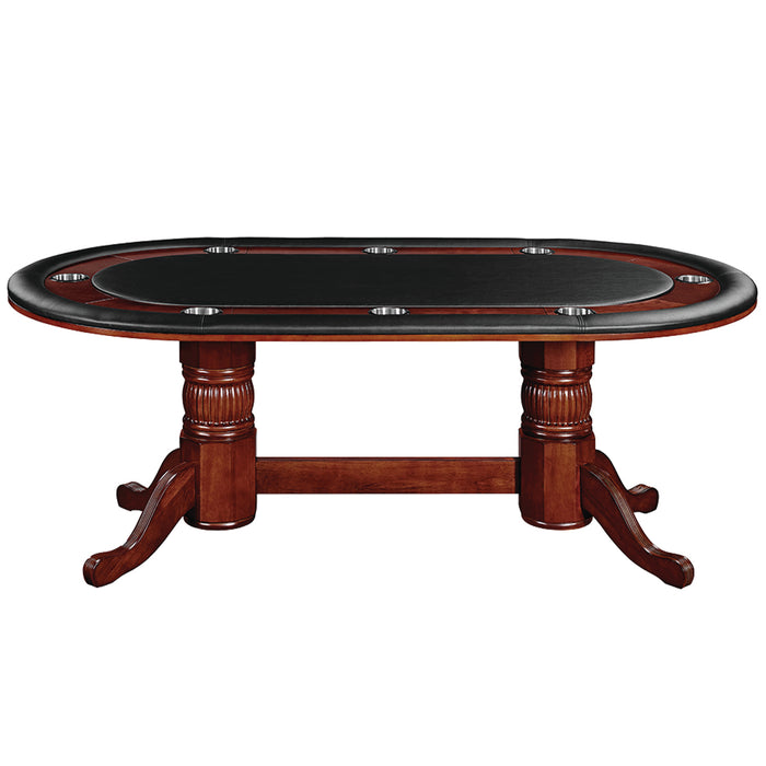 English Tudor gaming table with black playing surface on a white background