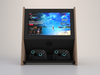 Free standing bar-top video arcade game with color screen, 2 controllers, and real wood cabinet