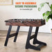 Foosball table with text about assembly and packaging on a light background
