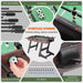 Collage of a foosball table with various features highlighted.