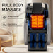 Massage chair with heating function in a room setting