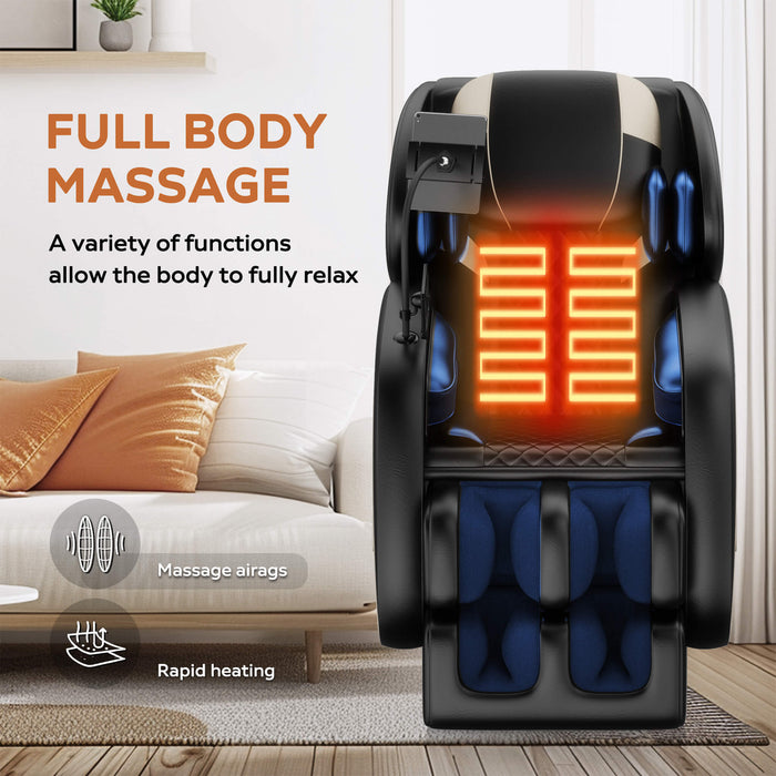 Massage chair with heating function in a living room setting