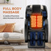 Massage chair with heating function in a living room setting