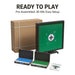 Magnetic fishing game set with packaging, green screen, and accessories on a white background.