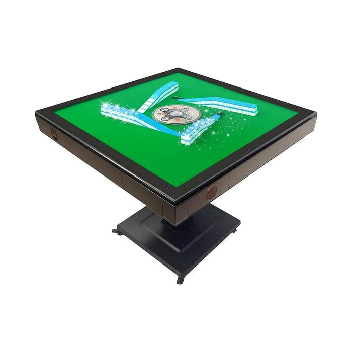 Interactive gaming table with digital display on a white background