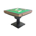 Multigame table with green playing surface on a white background