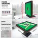 MaHjong game board with folded and open dimensions displayed.