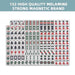 Set of 152 high-quality melamine strong magnetic brand mahjong tiles on a white background.