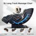SL Long Track Massage Chair with massage points highlighted on a white background