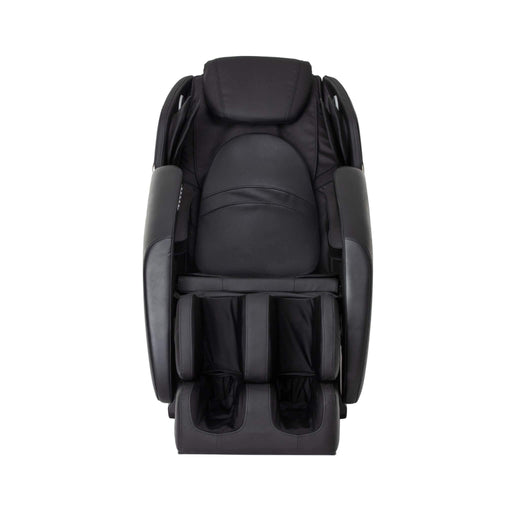 Black massage chair on a white background