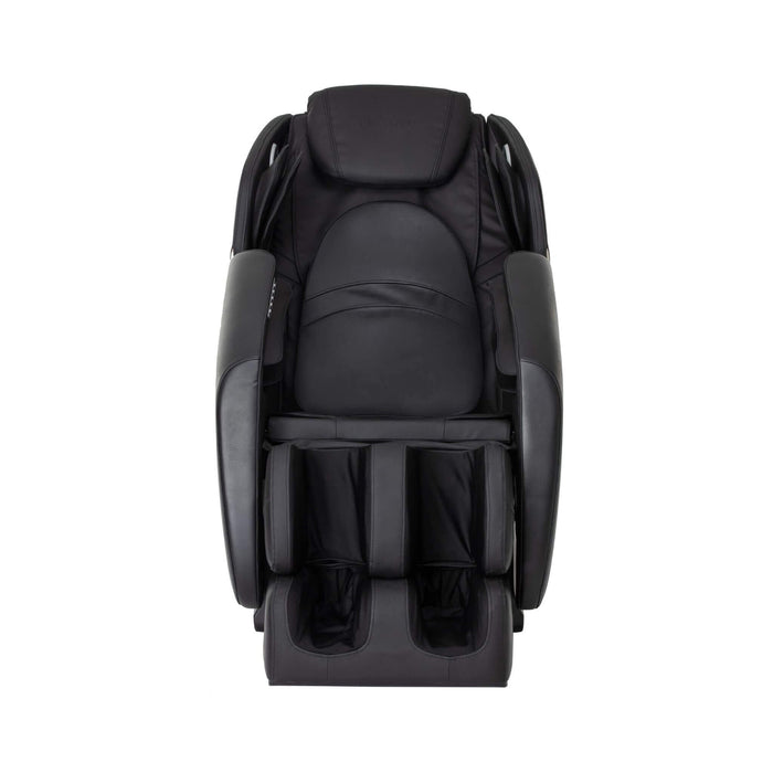 Black massage chair on a white background