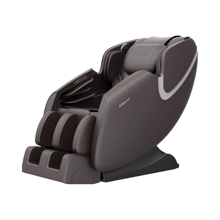 Gray massage chair on a white background