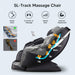 SL-Track Massage Chair with labeled massage points on a gray background