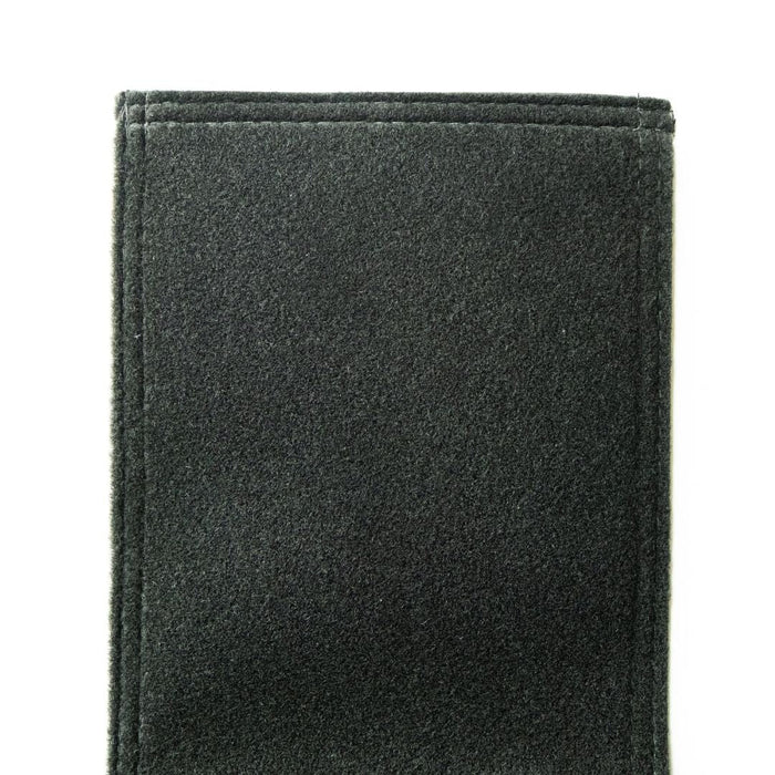 Dark gray fabric swatch on a white background