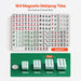 164 Magnetic Mahjong Tiles with packaging and dimensions displayed on a white background
