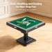 Automated麻将 table with auto-shuffling and dealing feature on a wooden floor.