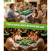 Family playing dominoes in a living room with text 'For Home and Business Use'.