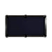 Black pool table on a white background