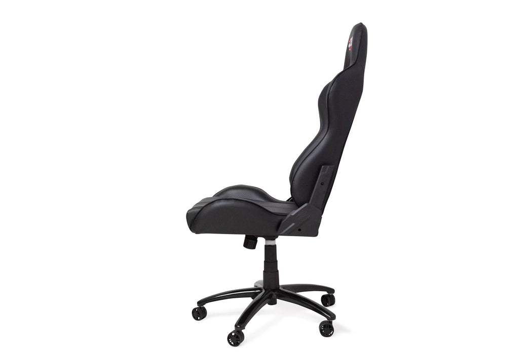 Black office chair on a white background